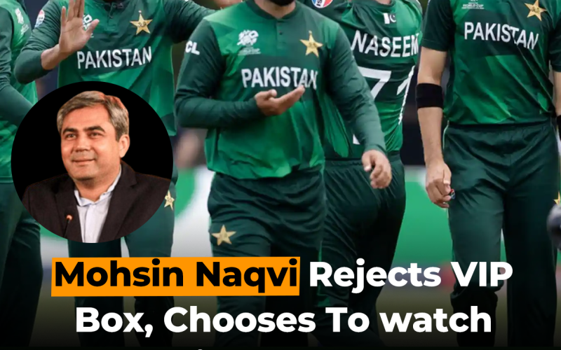 Mohsin Naqvi rejects VIP box, watches Champions Trophy match with Fans.